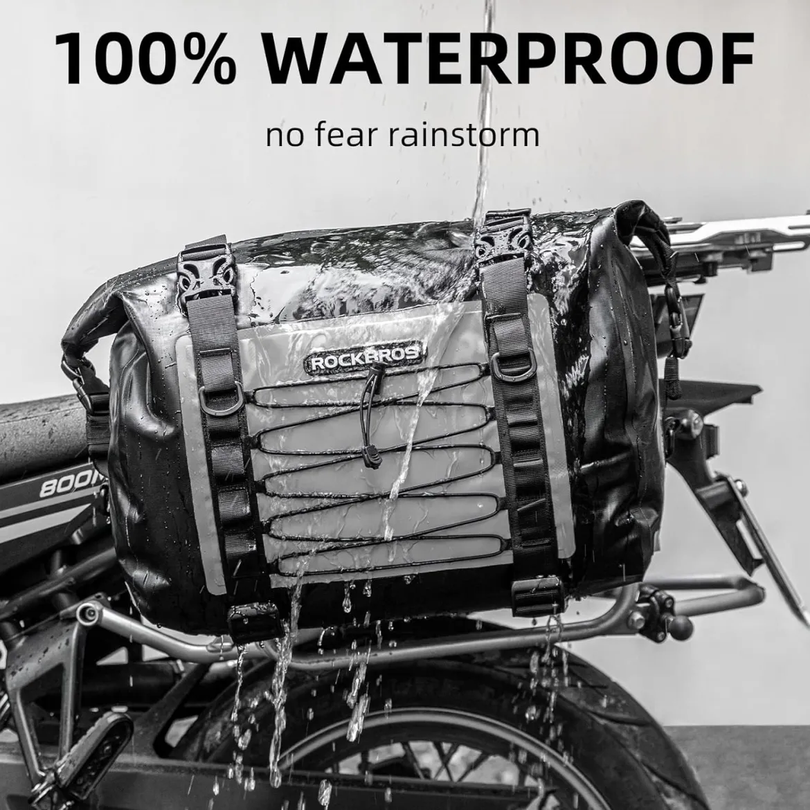 ROCKBROS 60L Waterproof Motorcycle Saddle Bags Durable Removable 2 PCS