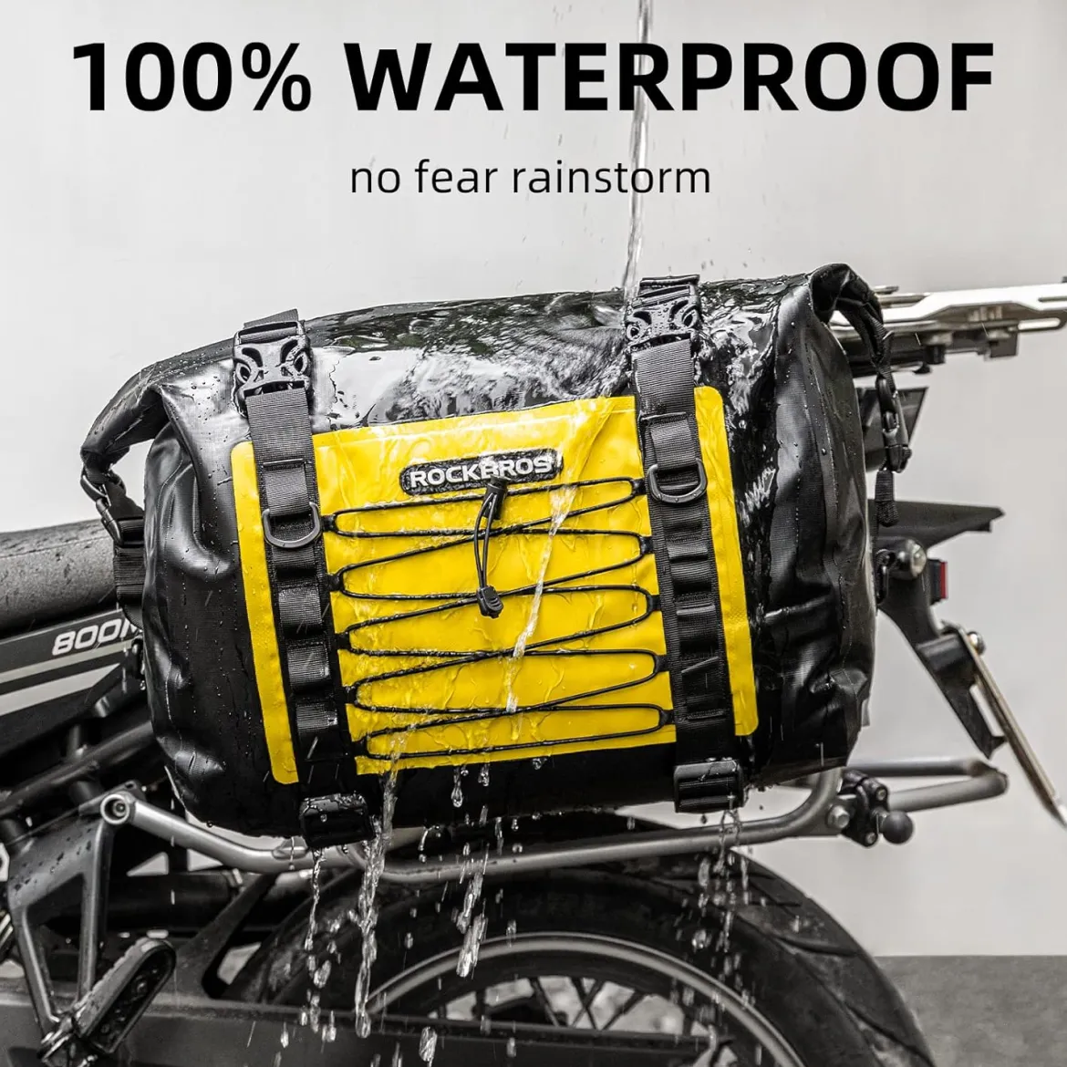 ROCKBROS 60L Waterproof Motorcycle Saddle Bags Durable Removable 2 PCS