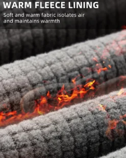ROCKBROS Men’s Windproof Winter Cycling Pants warmth fleece-lined for outdoor hiking