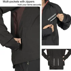 ROCKBROS Men's Winter Cycling Jacket for 5–32°F Thermal Windproof for Biking, Running, Hiking