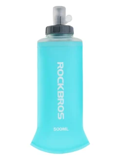 ROCKBROS 500ml Collapsible Soft Flask Flexible Water Bottle for Running, Hiking, Cycling Skiing