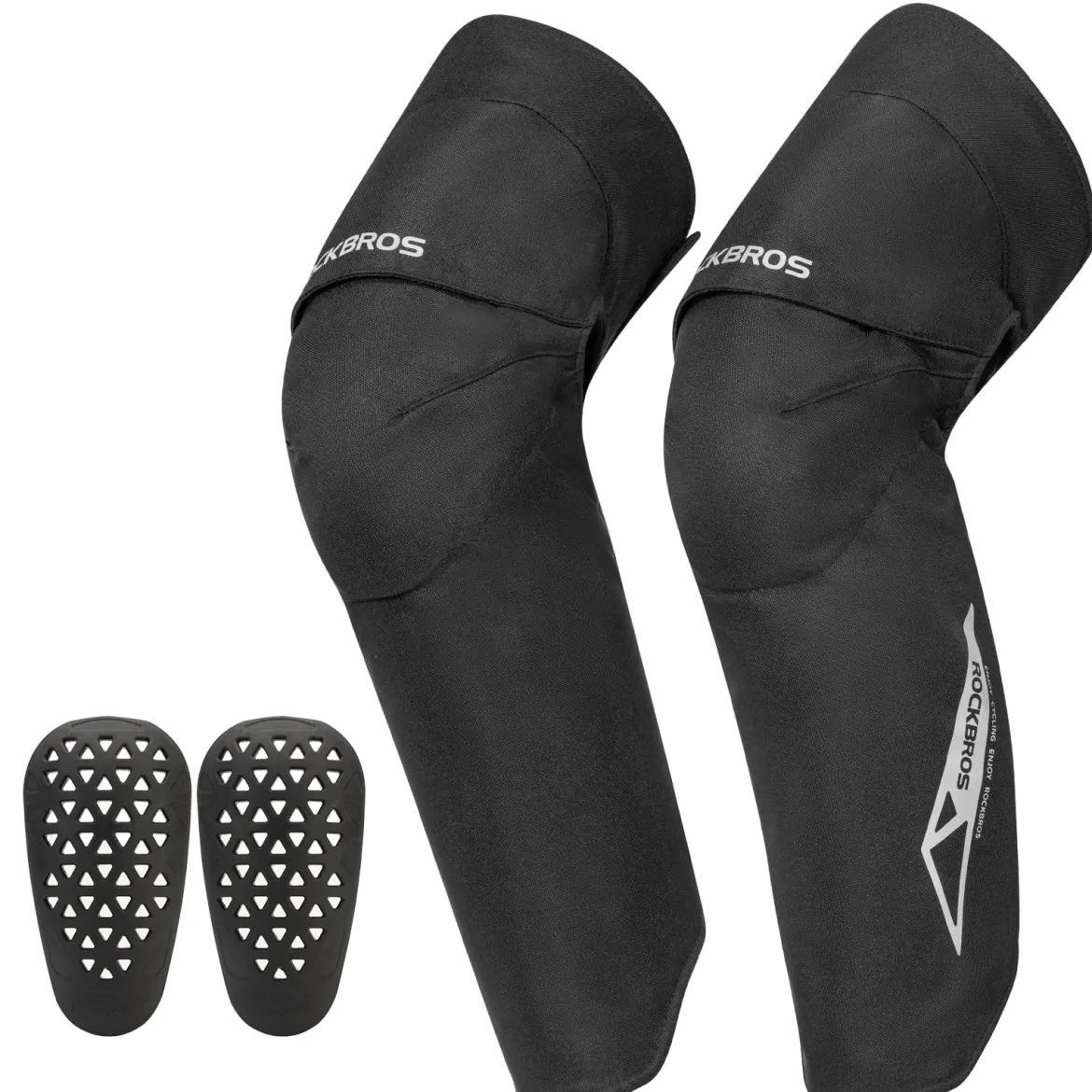 ROCKBROS Motorcycle Knee Pad Winter Leg Warmer with EVA Protector, Windproof for Skiing