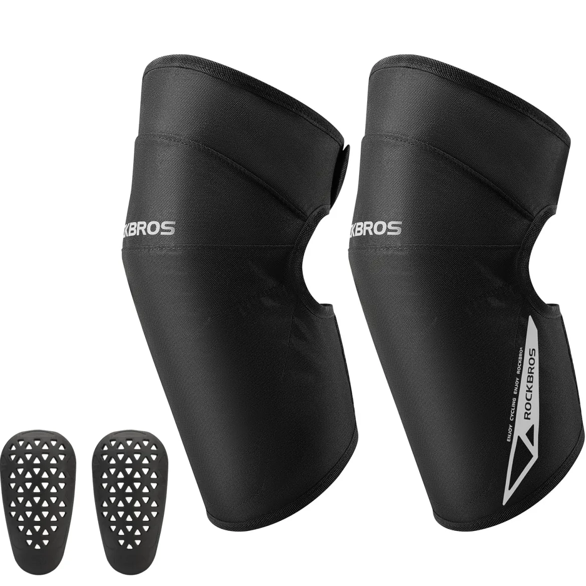 ROCKBROS Motorcycle Knee Pad Winter Leg Warmer with EVA Protector, Windproof for Skiing