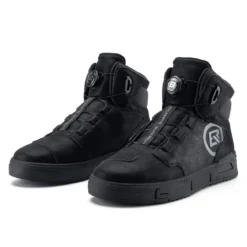 ROCKBROS Motorcycle Shoes, Anti-Slip, Breathable Leather Riding Boots for Men