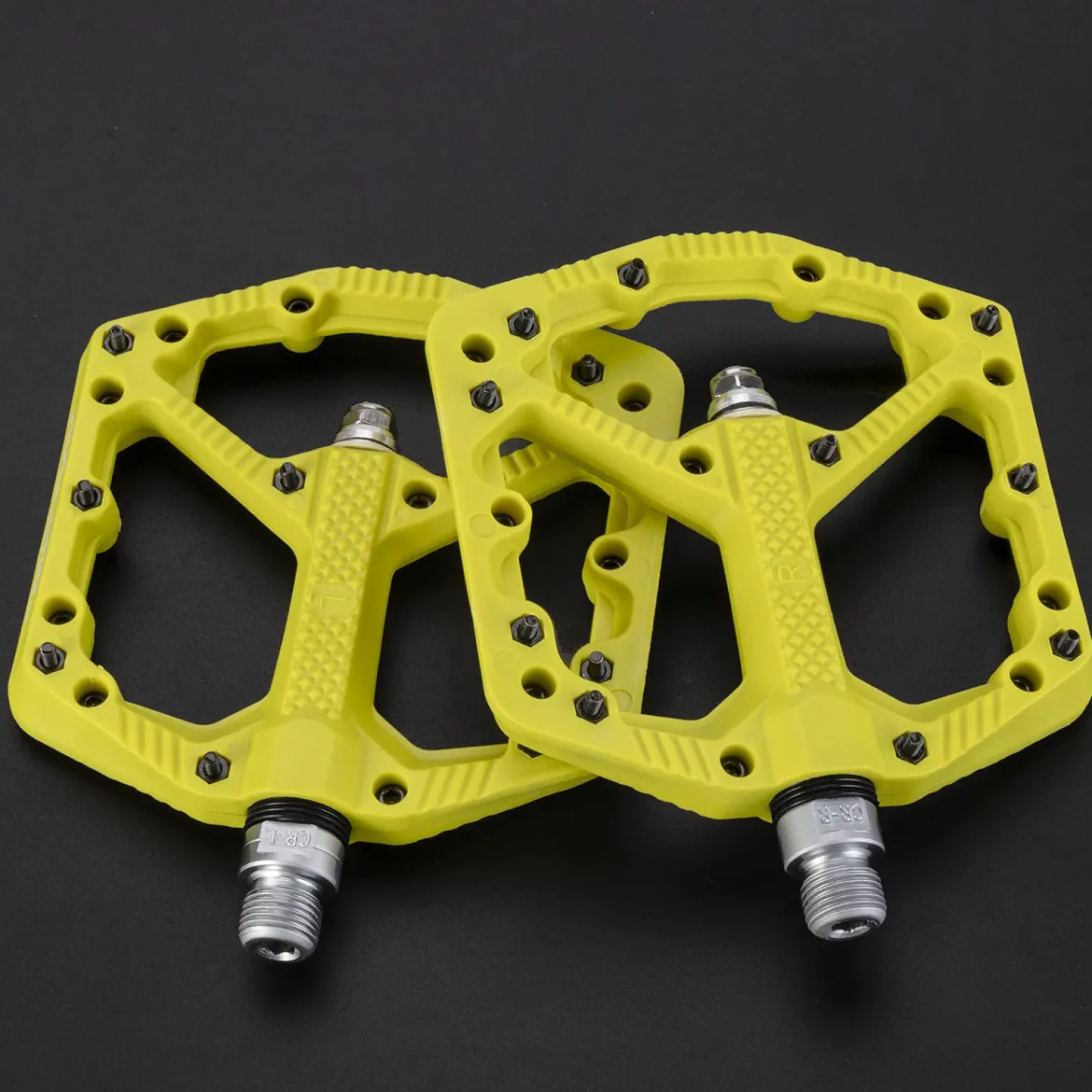 ROCKBROS Mountain Bike Pedals Flat MTB Pedals Nylon Fiber Bicycle Platform Pedals