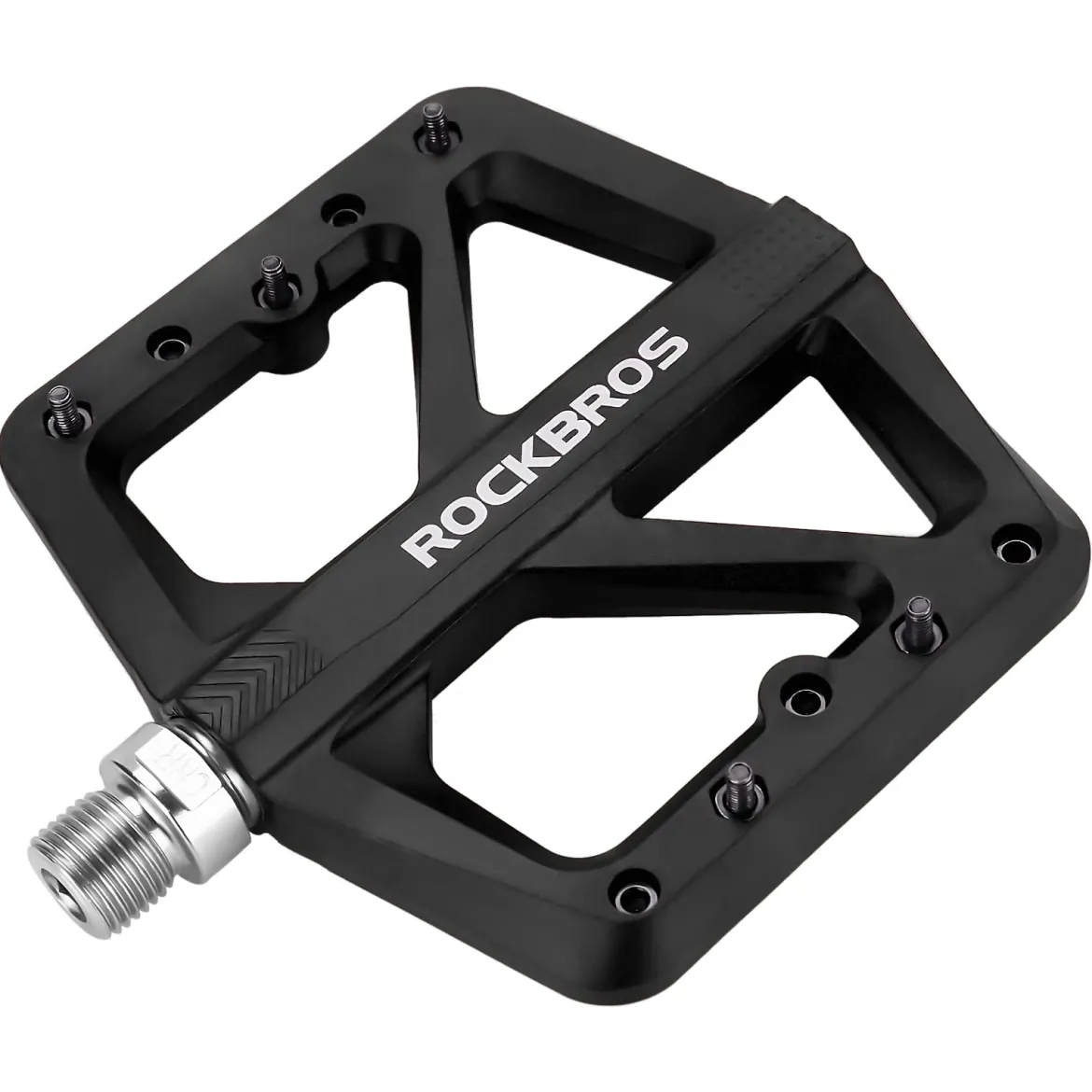 ROCKBROS Mountain Bike Pedals Lightweight Nylon DU Bearing 9/16" MTB Flat Bike Pedals