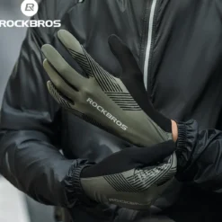 ROCKBROS MTB Gloves - Touch Screen, Anti-Slip Full Finger Cycling Gloves