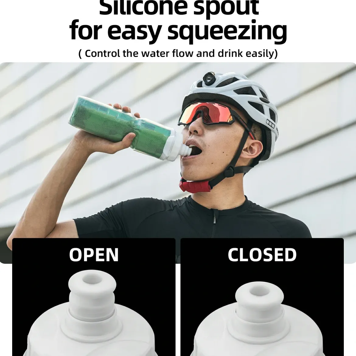 ROCKBROS 24OZ Insulated Bike Water Bottle