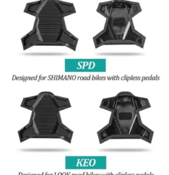 ROCKBROS PP20 cykelpedaladapter SPD-SL/KEO Sort 1 par