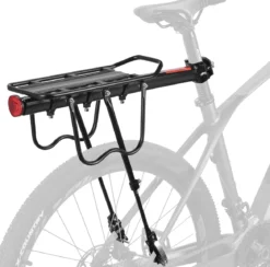 ROCKBROS Rear Bike Bicycle Cargo Rack Aluminum Alloy 115 lbs Capacity Black