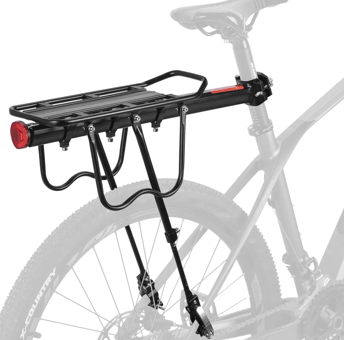 ROCKBROS Rear Bike Bicycle Cargo Rack Aluminum Alloy 115 lbs Capacity Black
