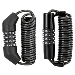 ROCKBROS Retractable Luggage Helmet Lock 4 Digit Little Black, 2Pcs