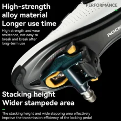 ROCKBROS Road MTB Lightweight Clipless Bicycle Pedals with Cleats Set Compatible with SPD-SL System