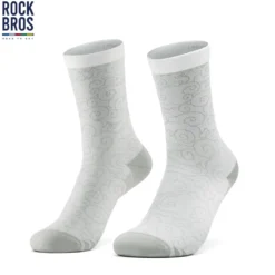ROCKBROS Road to Sky Bike Socks Breathable Fabric Antibacterial Long Ride Cushioned