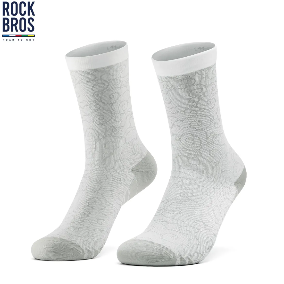 ROCKBROS Road to Sky Bike Socks Breathable Fabric Antibacterial Long Ride Cushioned