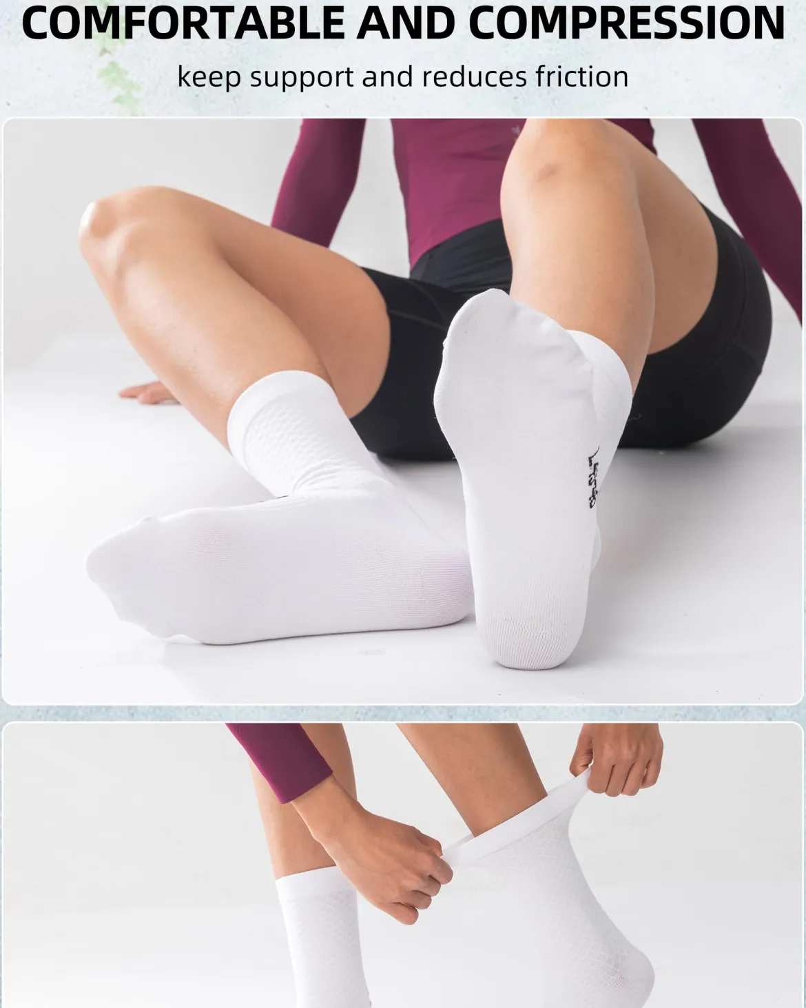 ROCKBROS Road to Sky Cycling Wicking Bike Socks for Men Women