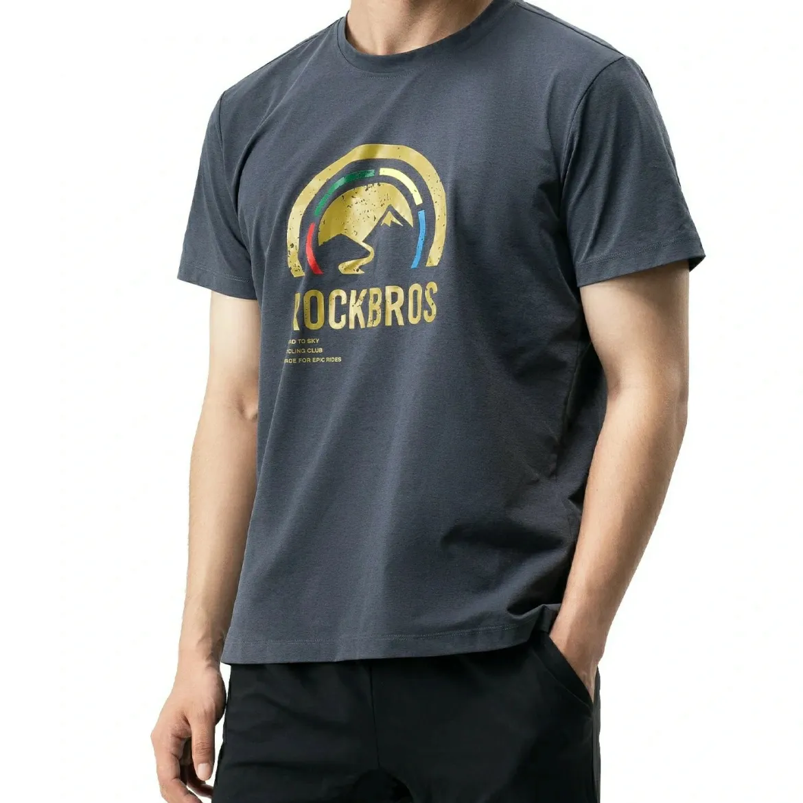 ROCKBROS Road-to-Sky Shirt Unisex Quick Dry Moisture Wicking Breathable Stretch Short Sleeve