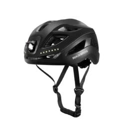 ROCKBROS Safety Warning Helmet with Built-In Lights and Adjustable Fit Electric USB