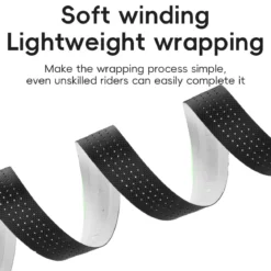 ROCKBROS Silicone PU Bicycle Handlebar Tape Soft Breathable Road Bike Tape Shock-absorption Anti-Slip Gravel Bicycle Handlebar Wrap Drop Bar Belt