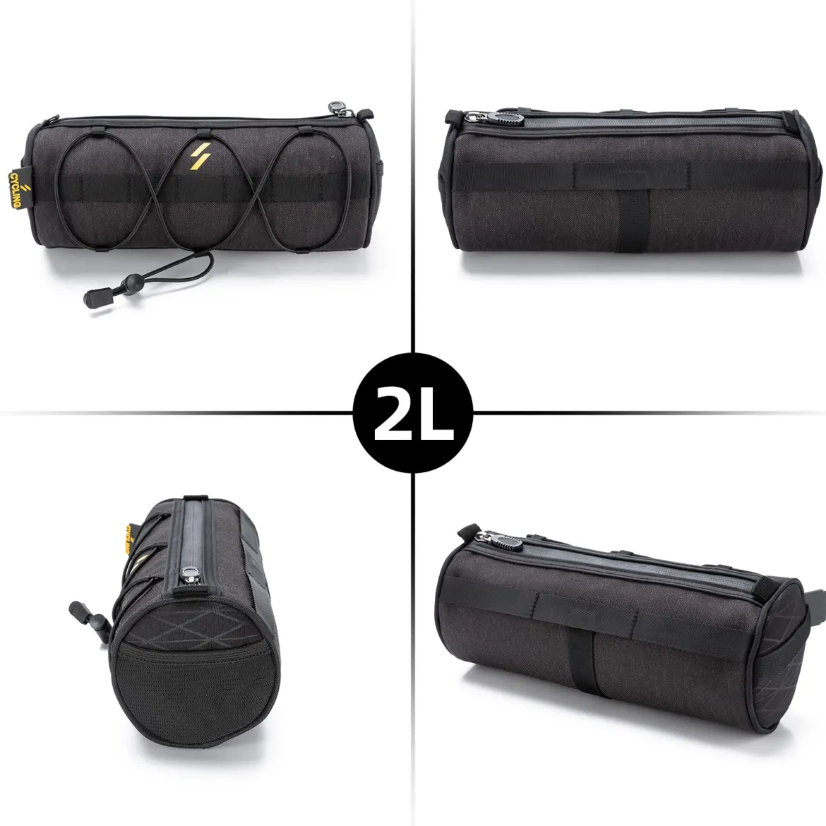 ROCKBROS Small Handlebar Bag Handy Front Bike Storage Pouch with Shoulder Strap Ideal