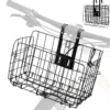 ROCKBROS Sturdy Folding Bike Basket Easy Install for Scooter, Mountain Bike Beach Cruiser