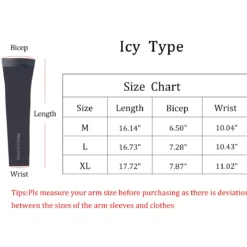 ROCKBROS Sun Protection Arm Sleeves Cooling for Running Golf Fishing Cycling