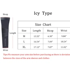 ROCKBROS Sun Protection Arm Sleeves Cooling for Running Golf Fishing Cycling