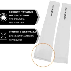 ROCKBROS Sun Protection Arm Sleeves Cooling for Running Golf Fishing Cycling