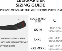 ROCKBROS Thermal Arm Warmers for Men & Women Non-Slip Cycling Running Sleeves
