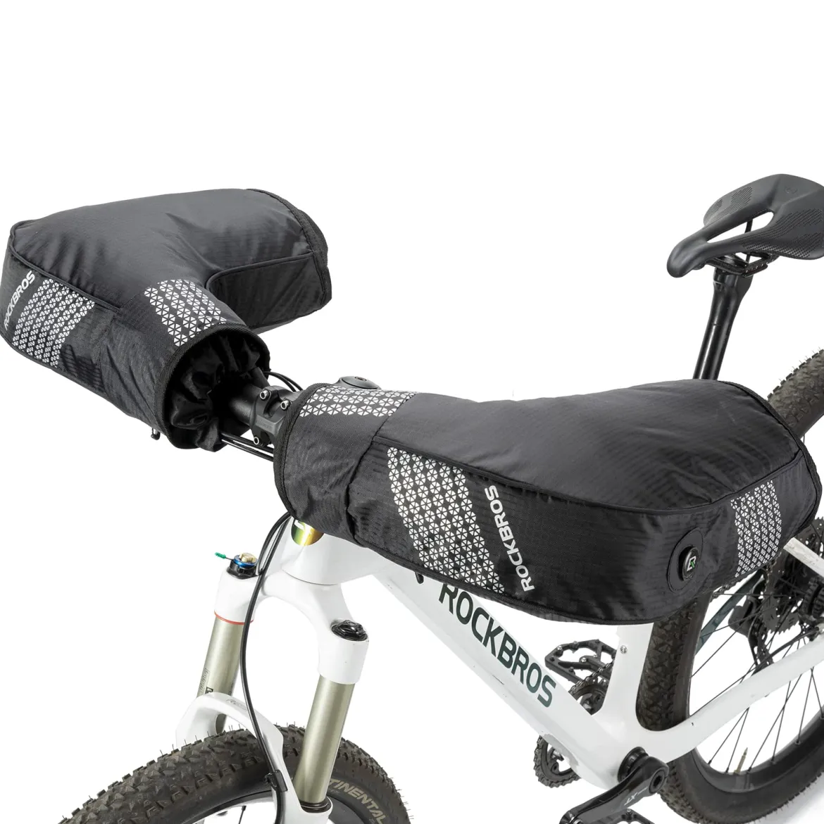 ROCKBROS Thinsulate Thermal Bike Handlebar Mittens - Cold Weather Pogies Cover Gloves