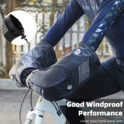 ROCKBROS Thinsulate Thermal Bike Handlebar Mittens - Cold Weather Pogies Cover Gloves