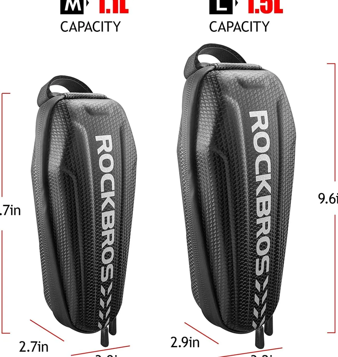 ROCKBROS Top Tube Bike Bag Bike Front Frame Bag EVA Bicycle Bag Below 6.2"/6.5"