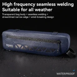 ROCKBROS 100% Waterproof Bike Frame Bag 1.7L Road-to-Sky