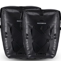 ROCKBROS Waterproof 27L Large Capacity Bike Rear Rack Bicycle Pannier Bag Waterproof