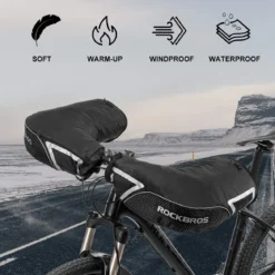 ROCKBROS Winter Handlebar Mittens - Extreme Cold Weather MTB Fat Bike Pogies