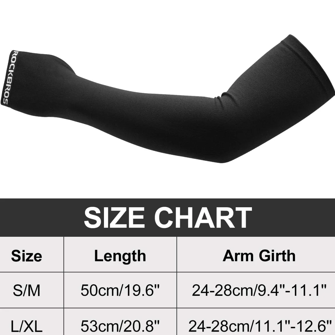 ROCKBROS Winter Knit Arm Warmers, Long Fingerless Sleeves for Women Men