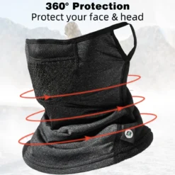 ROCKBROS Winter Neck Gaiter Warmer with Ear Loops Cold Weather