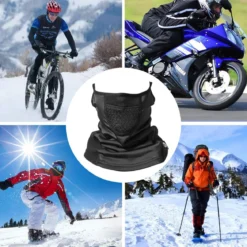 ROCKBROS Winter Neck Gaiter Warmer with Ear Loops Cold Weather