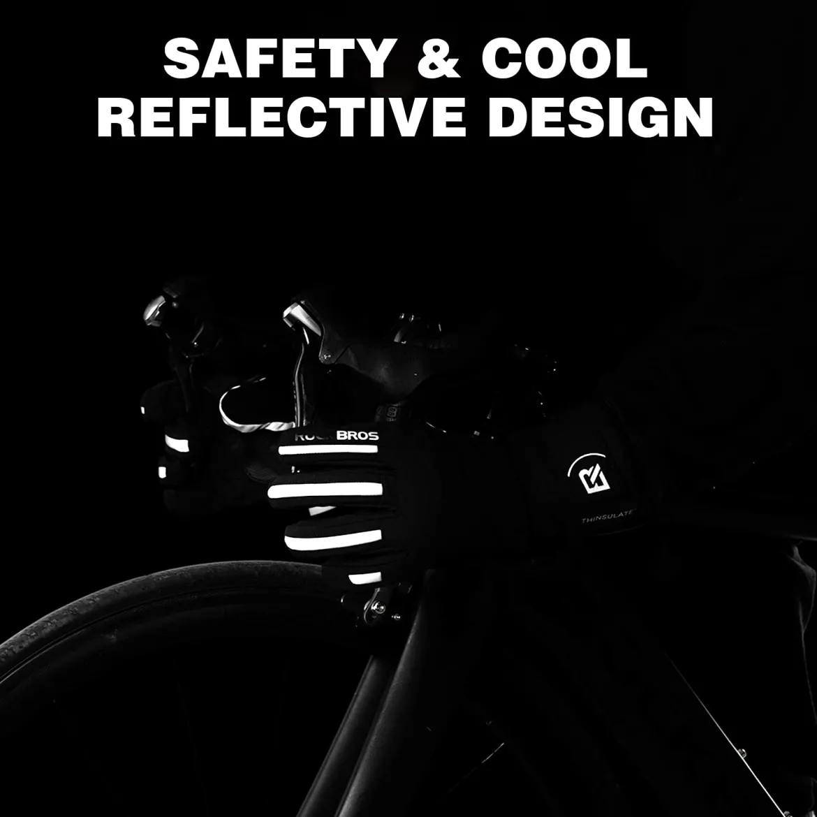 ROCKBROS Winter Ski Gloves Waterproof 3M Thinsulate Touch Screen Thermal Gloves for Men Women