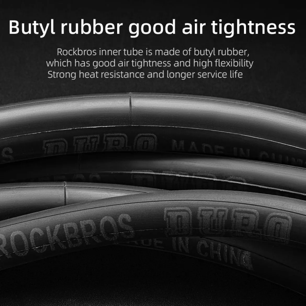 ROCKBROS 700X23/25/28/35C Road Bike Inner Tube 48mm Presta/Schrader Valve High Self Sealing Butyl Rubber