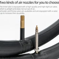 ROCKBROS 700X23/25/28/35C Road Bike Inner Tube 48mm Presta/Schrader Valve High Self Sealing Butyl Rubber