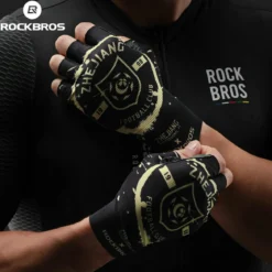 ROCKBROS × Zhejiang Professional FC Limited Edition Half-Finger Cycling Gloves