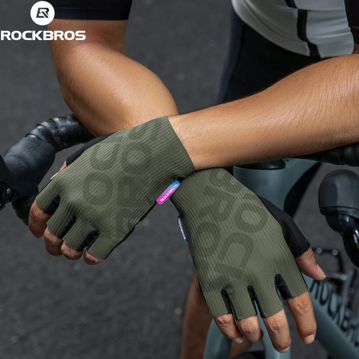 S405 Cycling Half-Finger Gloves 3D-Pinted Palm Pad