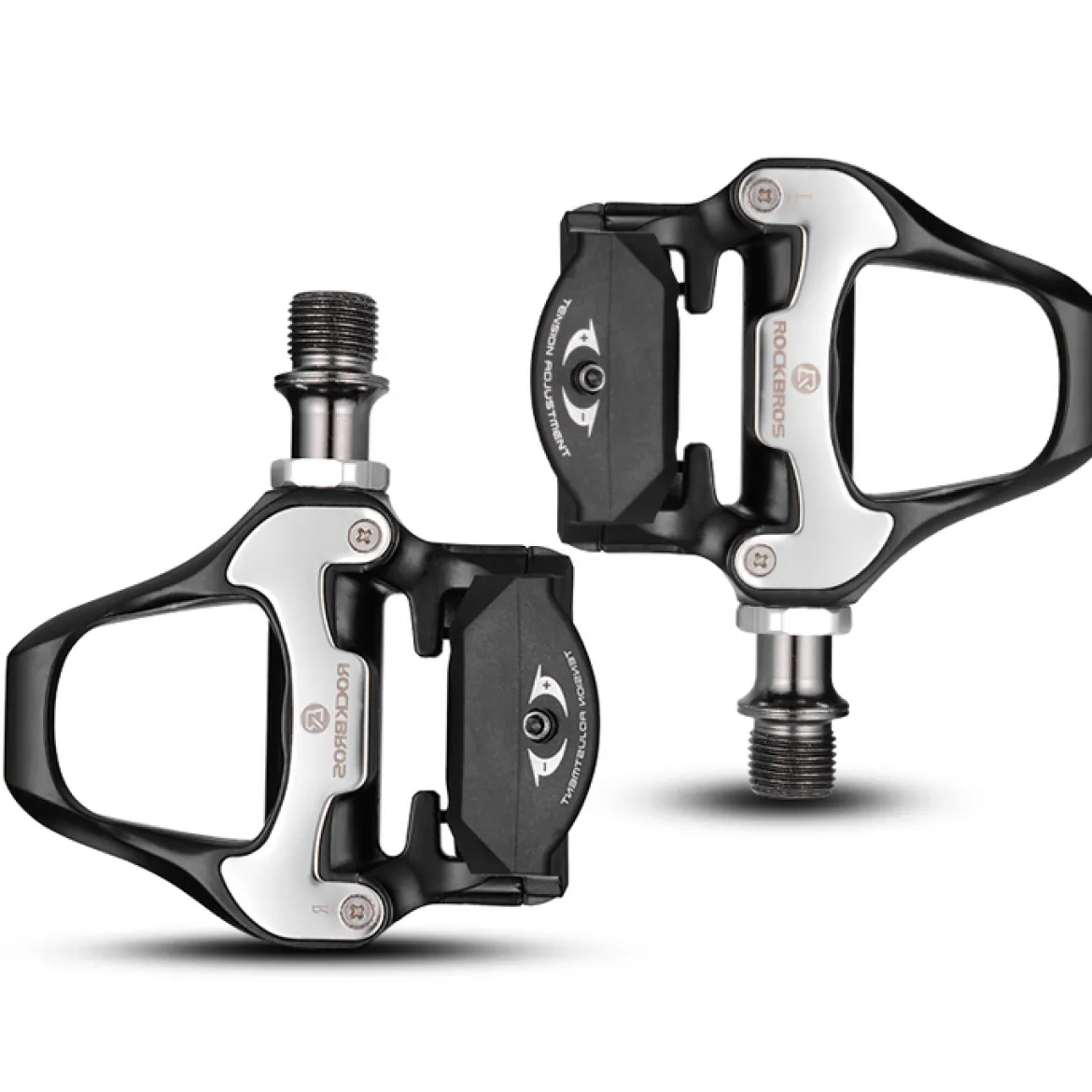 Self-Lock Road Bike Pedals with Shimano SPD-SL/Look KEO Cleat System (Pair)
