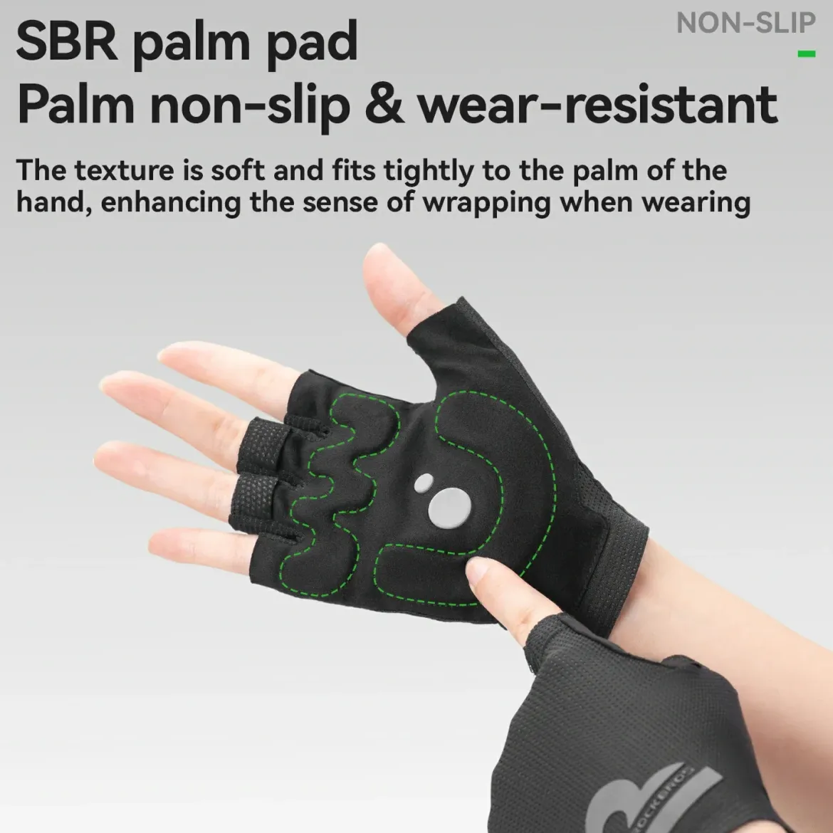 S407 Half-Finger Cycling Gloves with SBR Palm Breathable Mesh