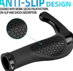 Single Lock-on Bike Grips Ergonomic Non-Slip Rubber
