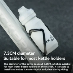 Skin-Feeling Bike Bottle with Pull-Top Lid – Lightweight Leakproof 600/750ml