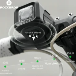 SKL01 Electric Bike Horn Front Light Horn and Light 2-in-1 450lm 2300mAh