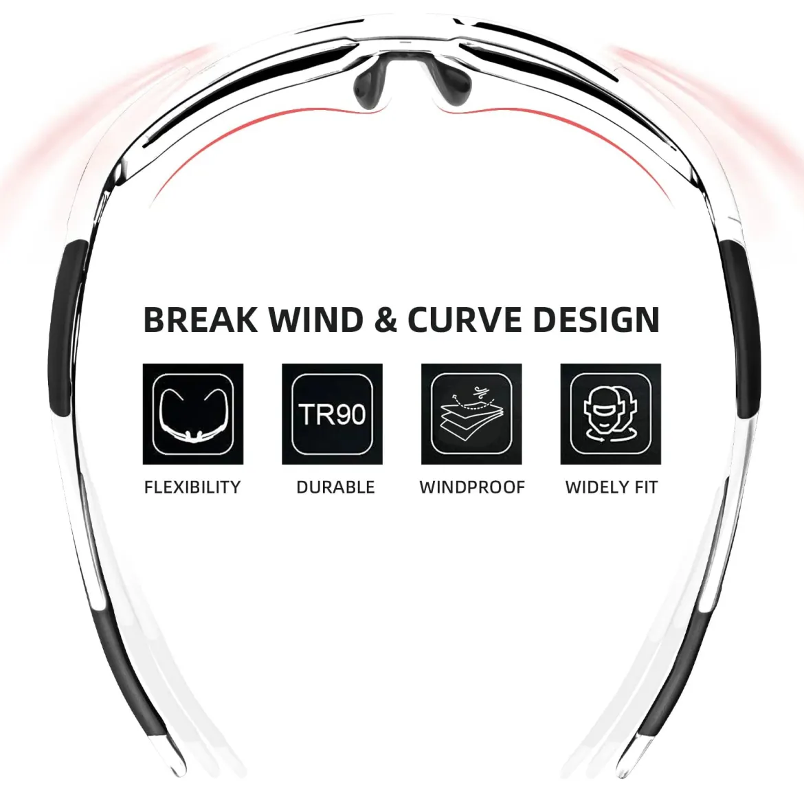 TAC Lightweight Polarized Sunglasses for Cycling & Fishing
