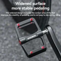 Titanium Axle & Magnesium Alloy 3-Bearing Bike Pedals